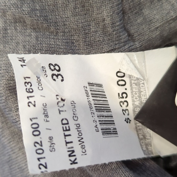 NWT Basler Grey wool & silk button up cardigan with left chest details - Picture 7 of 11